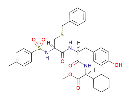 N-Tosyl-S-benzyl-cysteinyl-tyrosyl-(2-cyclohexyl-2-amino-essigsaeuremethylester)
