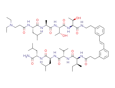L-Leucinamide,
N,N-diethyl-b-alanyl-L-leucyl-L-alanyl-L-threonyl-L-threonyl-3-[(1E)-2-[3-(2
-aminoethyl)phenyl]ethenyl]benzenepropanoyl-L-isoleucyl-L-valyl-L-leucyl-