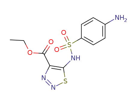 5-(4-amino-benzenesulfonylamino)-[1,2,3]thiadiazole-4-carboxylic acid ethyl ester
