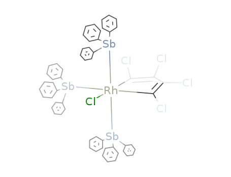 Cl(Ph<sub>3</sub>Sb)3Rh(C<sub>4</sub>Cl<sub>4</sub>)