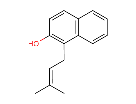 Molecular Structure of 23676-21-3 (2-Naphthalenol, 1-(3-methyl-2-butenyl)-)