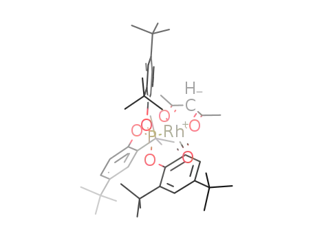 Molecular Structure of 313474-21-4 ([Rh(acetylacetonato)(CO)(tris(2,4-di-tert-butylphenyl)phosphite)])