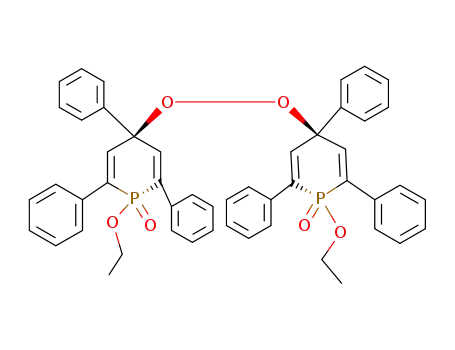 1,1'-diethoxy-2,4,6,2',4',6'-hexaphenyl-1,4,1',4'-tetrahydro-4<i>r</i>,4'<i>r</i>'-peroxy-bis-phosphinine 1<i>c</i>,1'<i>c</i>'-dioxide