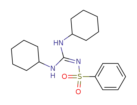 Molecular Structure of 5667-51-6 (N<sup>1</sup>-phenylsulfonyl-N<sup>2</sup>,N<sup>3</sup>-dicyclohexylguanidine)