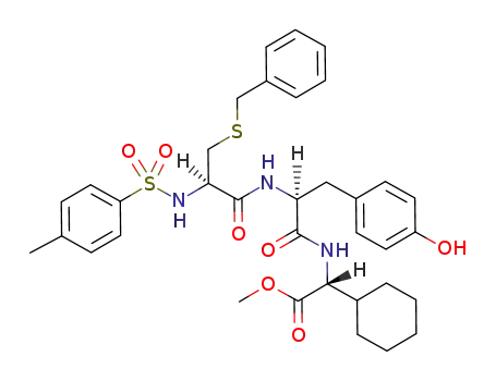 N-Tosyl-S-benzyl-cysteinyl-tyrosyl-(D-2-cyclohexyl-2-amino-essigsaeuremethylester)