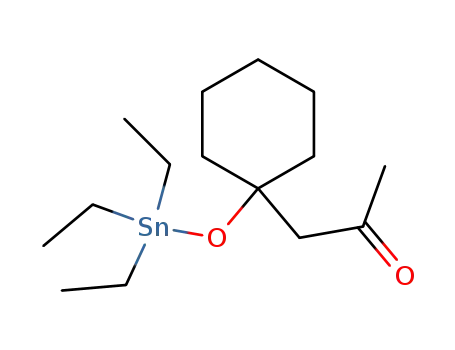 1-Acetonyl-1-triethylstannyloxy-cyclohexan