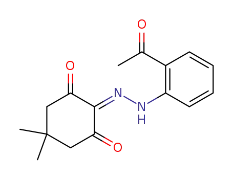 1,2,3-Cyclohexanetrione, 5,5-dimethyl-, 2-[(2-acetylphenyl)hydrazone]