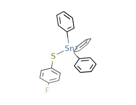 Molecular Structure of 38186-04-8 (Stannane, [(4-fluorophenyl)thio]triphenyl-)