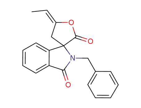 2'-benzyl-5-((E)-ethylidene)-4,5-dihydrospiro[furan-3(2H),1'-[1H]isoindole]-2,3'(2'H)-dione