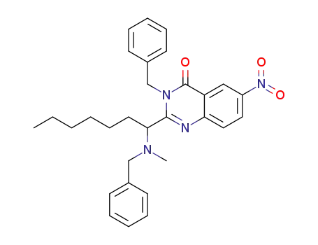 3-benzyl-2-(1-(benzyl(methyl)amino)heptyl)-6-nitroquinazolin-4(3H)-one