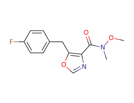 5-(4-fluorobenzyl)oxazole-4-carboxylic acid methoxy(methyl)amide