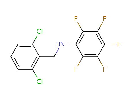 Molecular Structure of 35129-94-3 (2,6-Cl<sub>2</sub>-C<sub>6</sub>H<sub>3</sub>CH<sub>2</sub>NHC<sub>6</sub>F<sub>5</sub>)