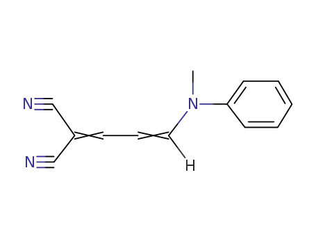 Molecular Structure of 20699-47-2 (Propanedinitrile, [3-(methylphenylamino)-2-propenylidene]-)