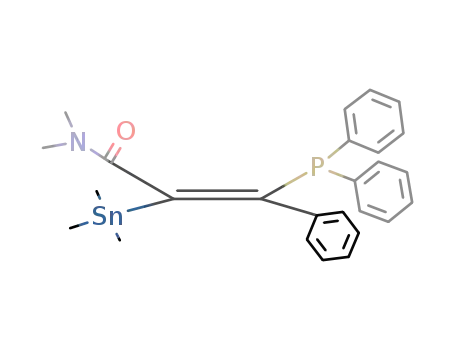 (E)-(trimethylstannyl)(CONMe<sub>2</sub>)CC(Ph)(PPh<sub>2</sub>)