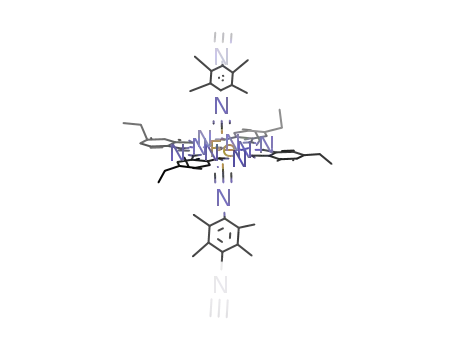 {μ-(1,4-diisocyano-2,3,5,6-tetramethylbenzene)(tetraethylphthalocyaninato)iron(II)}n