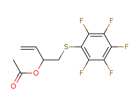 Acetic acid 1-pentafluorophenylsulfanylmethyl-allyl ester