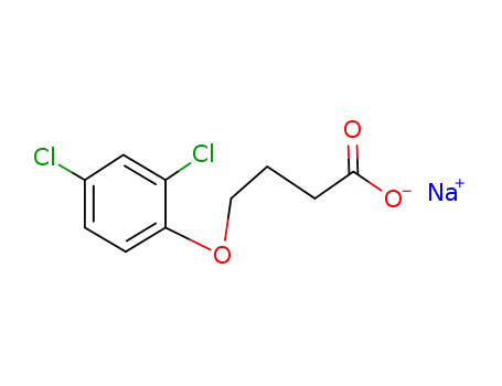 Molecular Structure of 10433-59-7 (sodium 4-(2,4-dichlorophenoxy)butyrate)