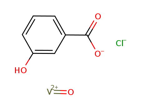 Molecular Structure of 130565-55-8 (oxovanadium(IV) monochloro(3-hydroxybenzoate))