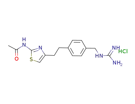 Acetamide,
N-[4-[2-[4-[[(aminoiminomethyl)amino]methyl]phenyl]ethyl]-2-thiazolyl]-,
monohydrochloride