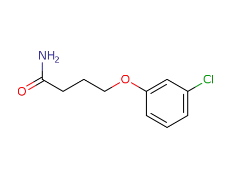 Molecular Structure of 37483-55-9 (4-(3-chlorophenoxy)butanamide)