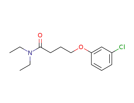 Molecular Structure of 37483-56-0 (N,N-Diethyl-4-(3-chlorphenoxy)buttersaeureamid)