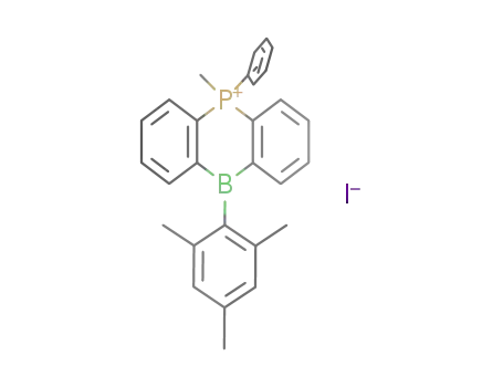 2,4,6-triethylphenyl-borane-(C<sub>6</sub>H<sub>4</sub>)2-methyl-phenyl-phosphonium iodide