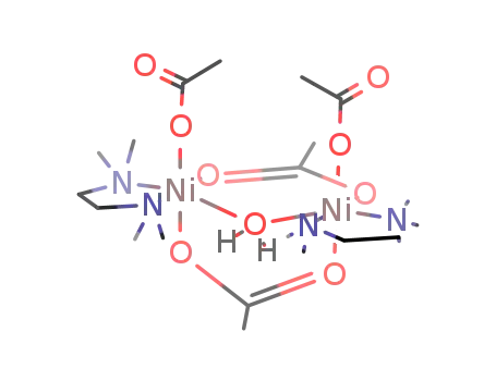 [bis(μ-acetato)(μ-aqua)bis(acetato)bis(N,N,N',N'-tetramethylethylenediamine)dinickel(II)]