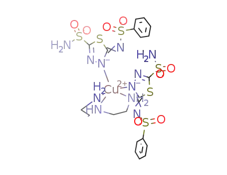 Cu(C<sub>6</sub>H<sub>5</sub>SO<sub>2</sub>NC<sub>2</sub>SN<sub>2</sub>SO<sub>2</sub>NH<sub>2</sub>)2(HN(CH<sub>2</sub>CH<sub>2</sub>NH<sub>2</sub>)2)
