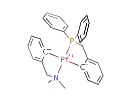 (C<sub>6</sub>H<sub>4</sub>CH<sub>2</sub>P(C<sub>6</sub>H<sub>5</sub>)2)Pt(C<sub>6</sub>H<sub>4</sub>CH<sub>2</sub>N(CH<sub>3</sub>)2)
