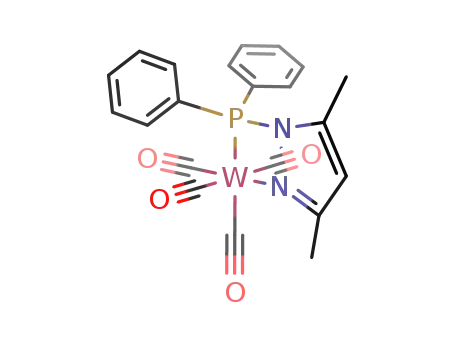 W(CO)4(P(C<sub>6</sub>H<sub>5</sub>)2C<sub>3</sub>N<sub>2</sub>H(CH<sub>3</sub>)2)