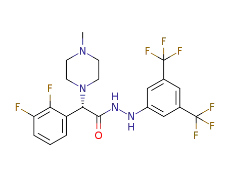 (S)-N'-[3,5-bis(trifluoromethyl)phenyl]-2-(2,3-difluorophenyl)-2-(4-methyl-1-piperazinyl)acetohydrazide
