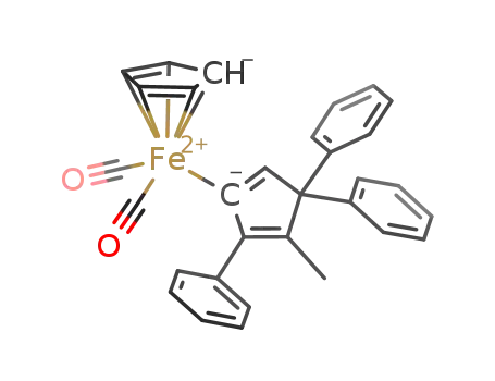 2-(cyclopentadienyl iron dicarbonyl)-4-methyl-3,5,5-triphenylcyclopentadiene