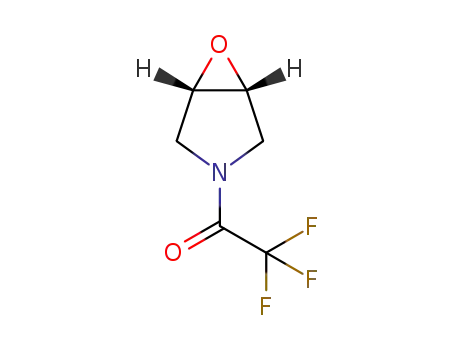 Molecular Structure of 164931-85-5 (6-Oxa-3-azabicyclo[3.1.0]hexane, 3-(trifluoroacetyl)- (9CI))