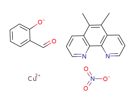 [Cu(5,6-dimethyl-1,10-phenanthroline)(salicylaldehydate)]NO<sub>3</sub>