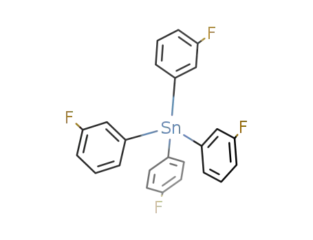 Molecular Structure of 62942-30-7 (Stannane, tris(3-fluorophenyl)(4-fluorophenyl)-)