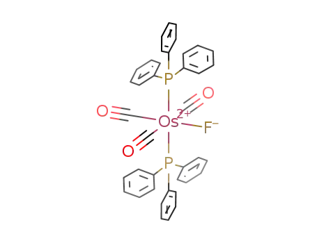 OsF(CO)3(P(C<sub>6</sub>H<sub>5</sub>)3)2<sup>(1+)</sup>