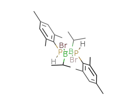 1,3-dimesityl-2,4-dibromo-2,4-diisopropyl-1,3,2,4-diphosphadiboracyclobutane