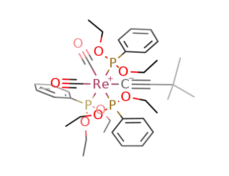 [Re(C<sub>2</sub>C(CH<sub>3</sub>)3)(CO)2(P(OC<sub>2</sub>H<sub>5</sub>)2C<sub>6</sub>H<sub>5</sub>)3]