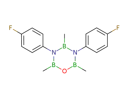 3,5-di-p-fluorophenyl-2,4,6-trimethyl-cyclo-1-oxa-3,5-diaza-2,4,6-triborane