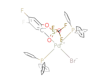 [BrPd(P(C<sub>6</sub>H<sub>5</sub>)3)2(C<sub>6</sub>H<sub>2</sub>(F<sub>2</sub>)OS(O<sub>2</sub>)CF<sub>3</sub>)]