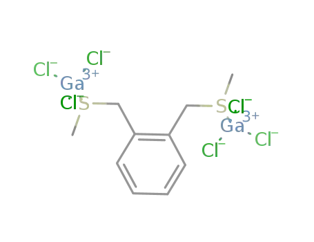 [(GaCl3)2(μ-(o-C6H4(CH2SMe)2))]