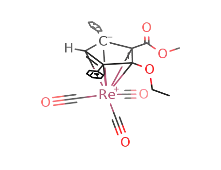 (η5-C5(Ph)(CO2Me)(OEt)(Ph)H)Re(CO)3