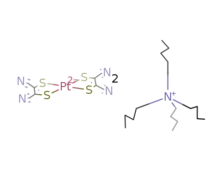 [tetrabutylammonium]2 bis(cis-1,2-dicyanoethene-1,2-dithiolato)platinate(II)
