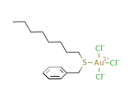 Molecular Structure of 318951-87-0 (AuCl<sub>3</sub>(benzyl octyl sulfide))
