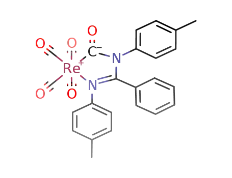 (Re(CO)4(CON(C<sub>6</sub>H<sub>4</sub>CH<sub>3</sub>)C(C<sub>6</sub>H<sub>5</sub>)NC<sub>6</sub>H<sub>4</sub>CH<sub>3</sub>))