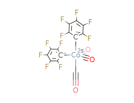 Molecular Structure of 89377-44-6 ((C<sub>6</sub>F<sub>5</sub>)2Co(CO)3)