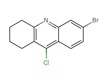 Molecular Structure of 286438-34-4 (6-BROMO-9-CHLORO-1,2,3,4-TETRAHYDRO-ACRIDINE)
