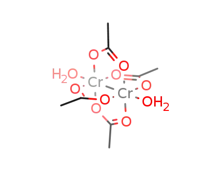 Molecular Structure of 14404-41-2 (tetrakis(acetato)dichromium(II) dihydrate)