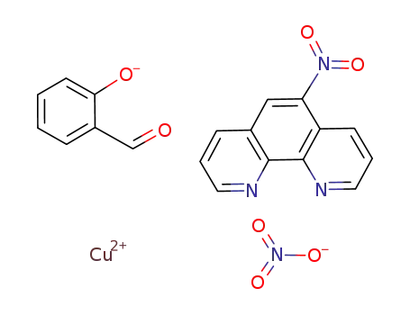 [Cu(5-nitro-1,10-phenanthroline)(salicylaldehydate)]NO<sub>3</sub>