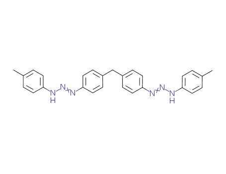 Molecular Structure of 193606-15-4 (1-Triazene, 1,1'-(methylenedi-4,1-phenylene)bis[3-(4-methylphenyl)-)